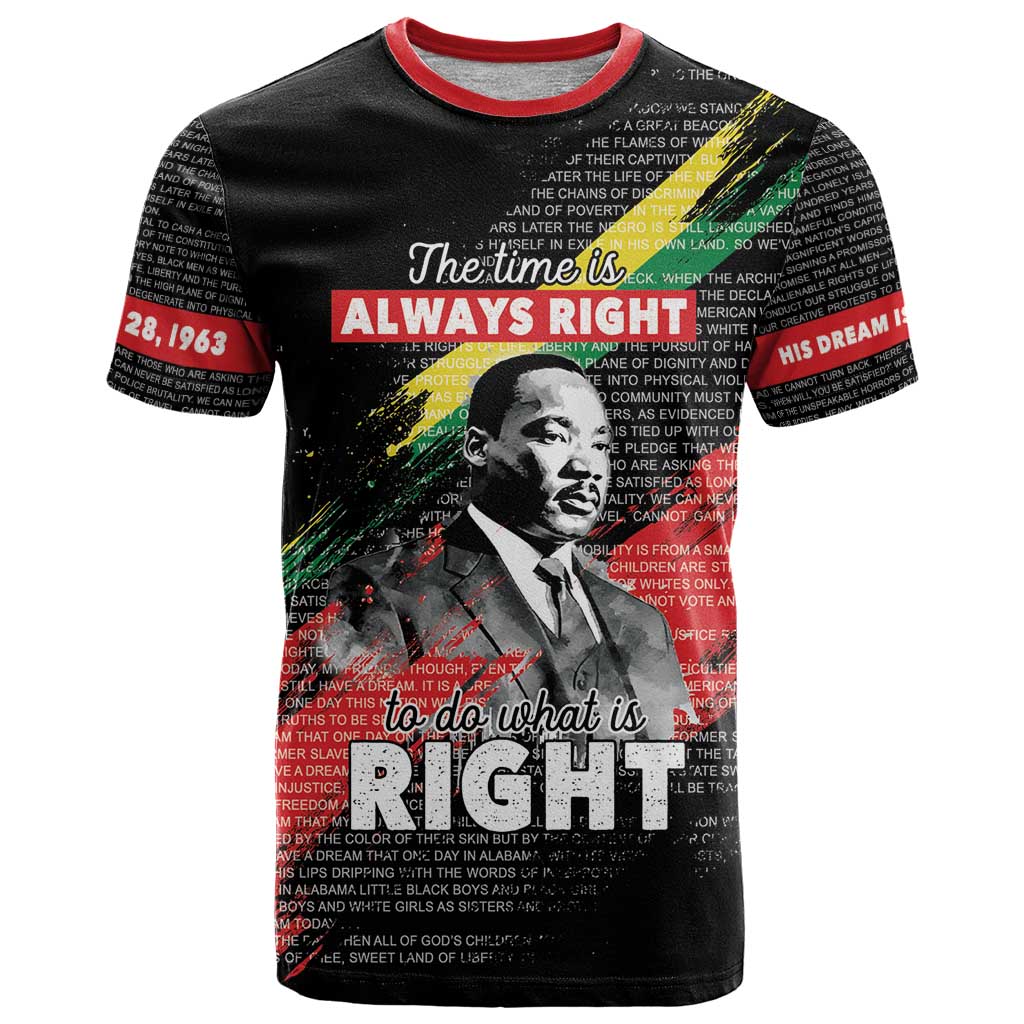 MLK Honoring The Legacy T-Shirt Black Version Graphic Tee