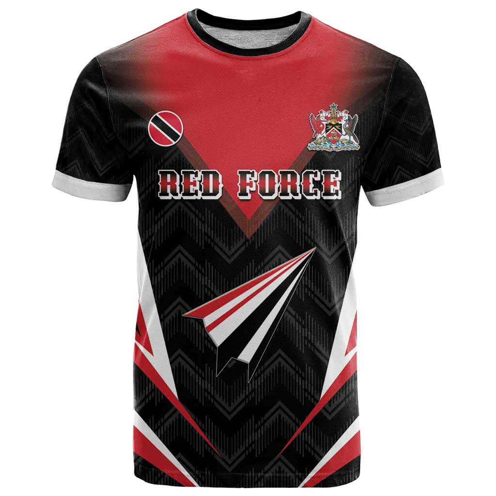 Custom Trinidad And Tobago Cricket T-Shirt Go Red Force Graphic Tee