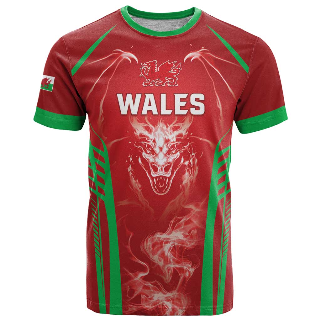 Wales Rugby Custom T-Shirt Go Welsh Dragon Unique Style Graphic Tee