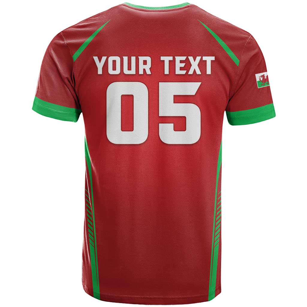 Wales Rugby Custom T-Shirt Go Welsh Dragon Unique Style Graphic Tee