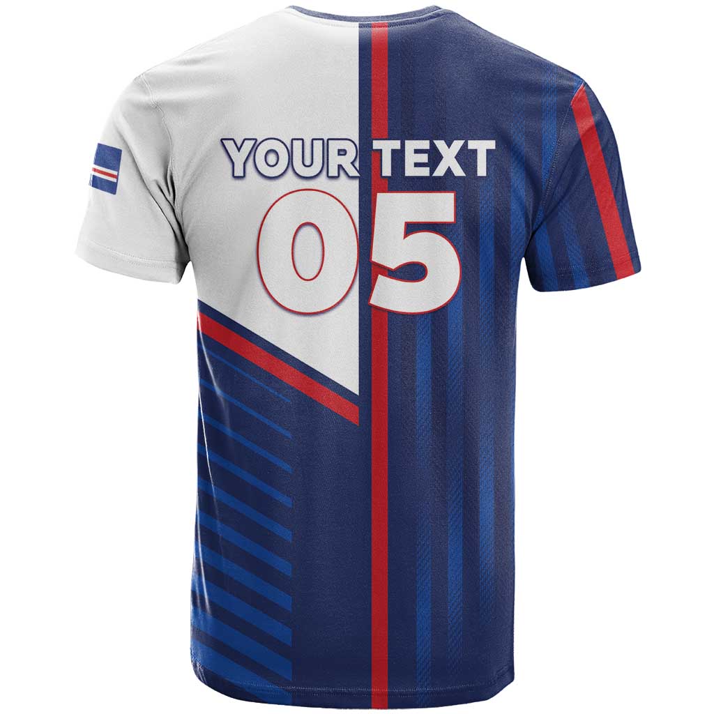 Custom Cape Verde Football T-Shirt Unique Style Graphic Tee