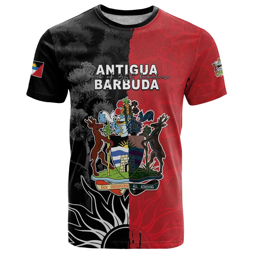 Personalized Antigua and Barbuda T-Shirt Land Of 365 Beaches Graphic Tee