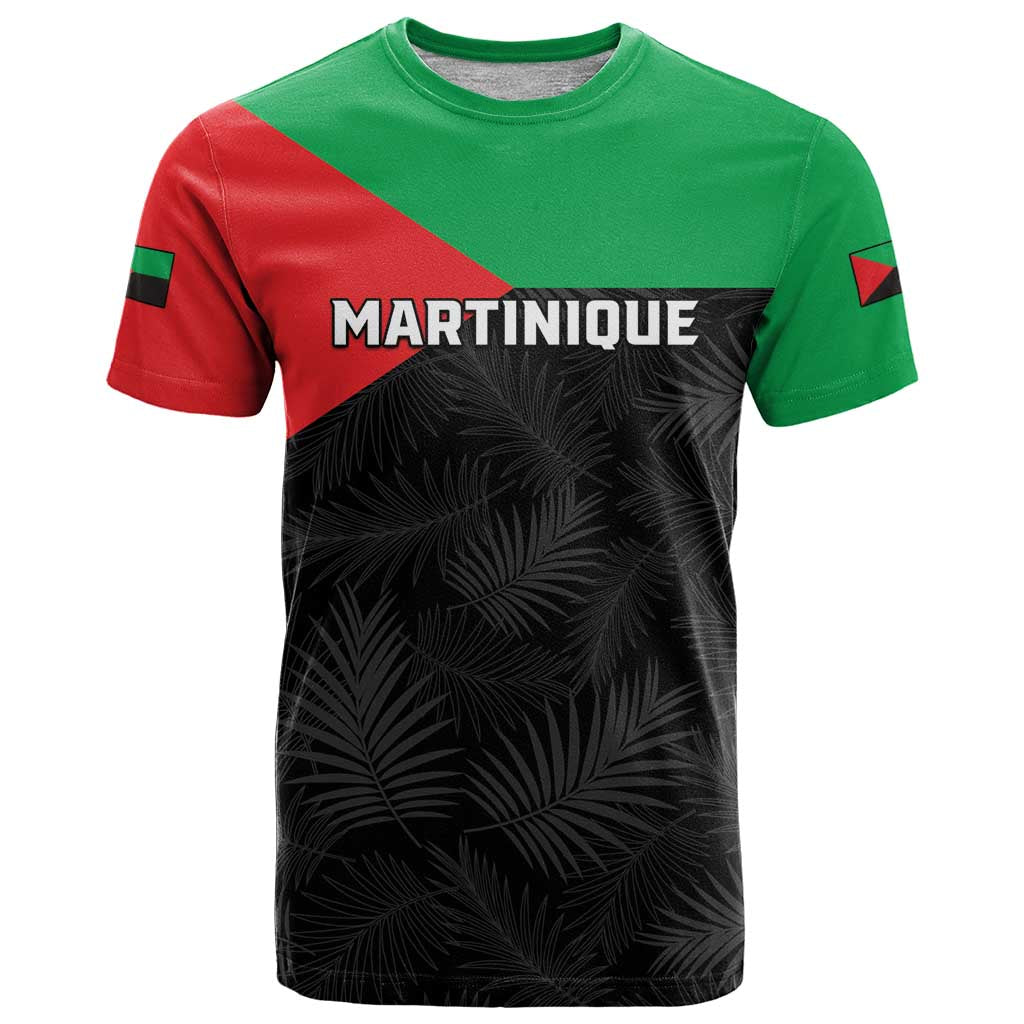 Personalized Martinique T-Shirt Simple Style With Palm Leaf Pattern Graphic Tee
