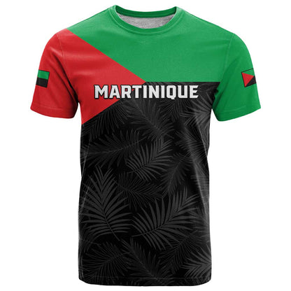 Personalized Martinique T-Shirt Simple Style With Palm Leaf Pattern Graphic Tee