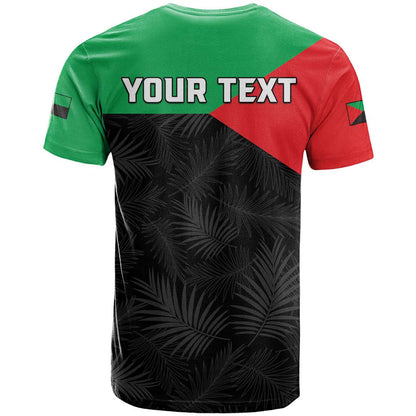 Personalized Martinique T-Shirt Simple Style With Palm Leaf Pattern Graphic Tee