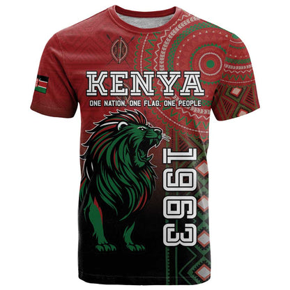 Personalised Kenya Jamhuri Day T-Shirt One Nation One Flag One People Graphic Tee