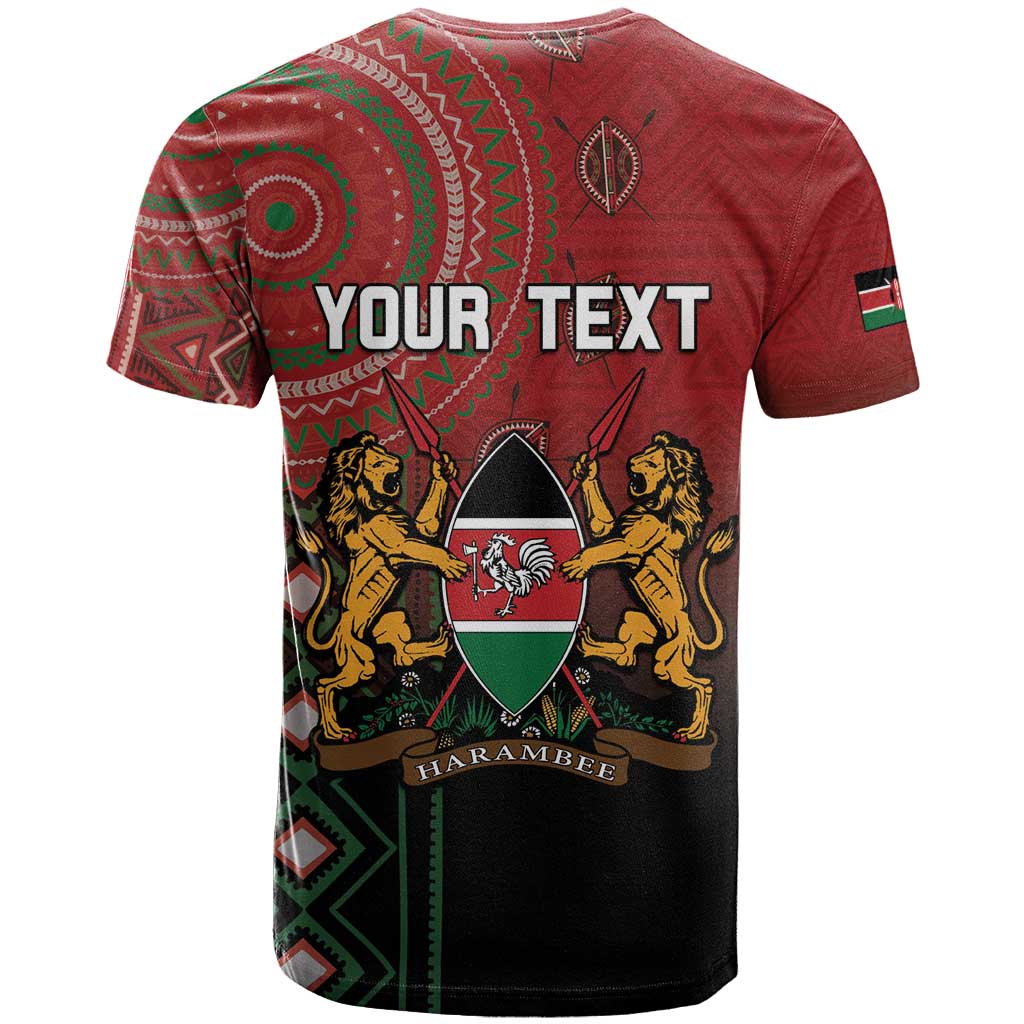 Personalised Kenya Jamhuri Day T-Shirt One Nation One Flag One People Graphic Tee