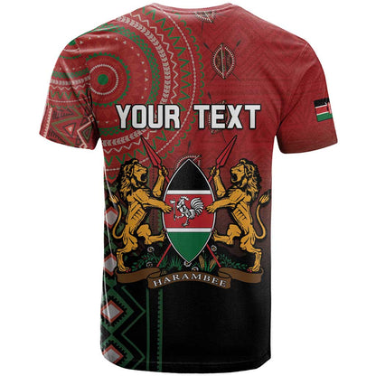 Personalised Kenya Jamhuri Day T-Shirt One Nation One Flag One People Graphic Tee