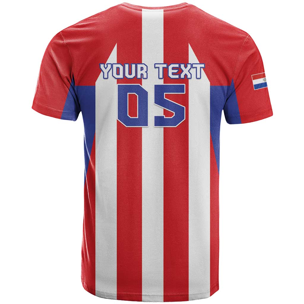 Custom Paraguay Star Football T-Shirt Go Albirroja Graphic Tee