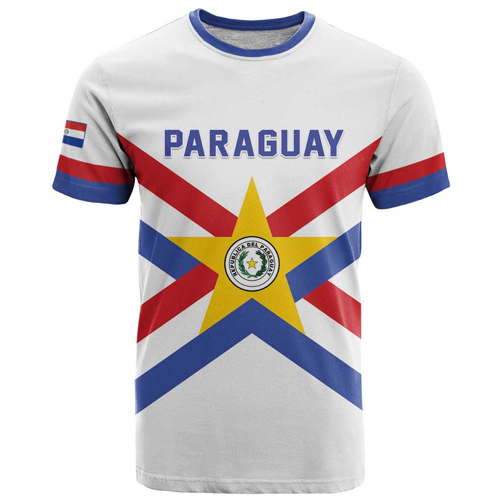 Custom Paraguay Football T-Shirt Unique Style Graphic Tee