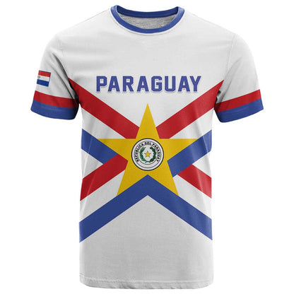 Custom Paraguay Football T-Shirt Unique Style Graphic Tee