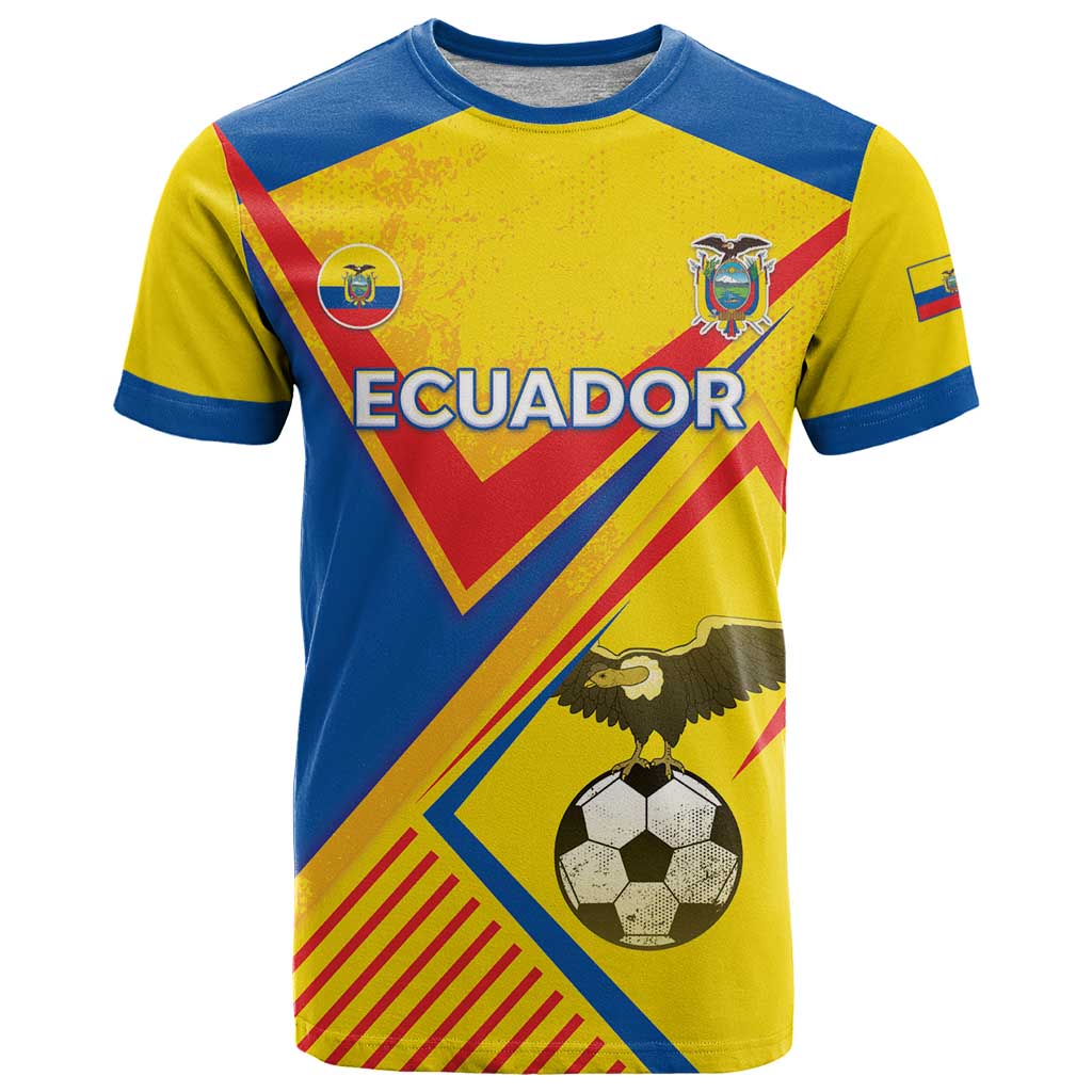Custom Ecuador Football T-Shirt La Tricolor Sporty Style Graphic Tee