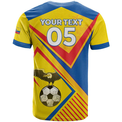 Custom Ecuador Football T-Shirt La Tricolor Sporty Style Graphic Tee