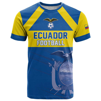 Custom Ecuador Football T-Shirt Go Champions Graphic Tee