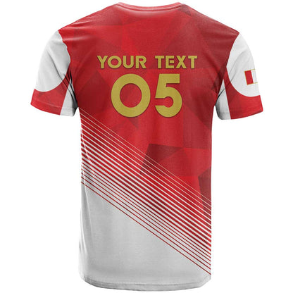 Custom Peru Football T-Shirt Sporty Style Graphic Tee