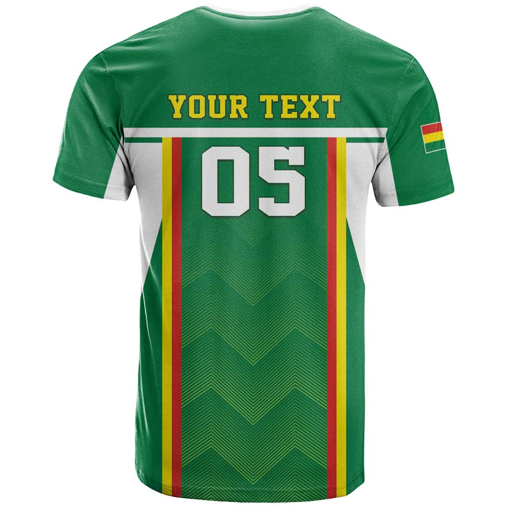 Custom Bolivia Football T-Shirt Go Champions La Verde Green Version Graphic Tee