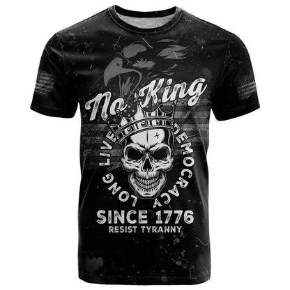 No Kings In America T-Shirt Resist Tyranny Graphic Tee