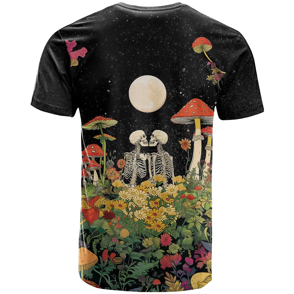 Skeleton Lovers T-Shirt Hippie Gothic Aesthetic Graphic Tee