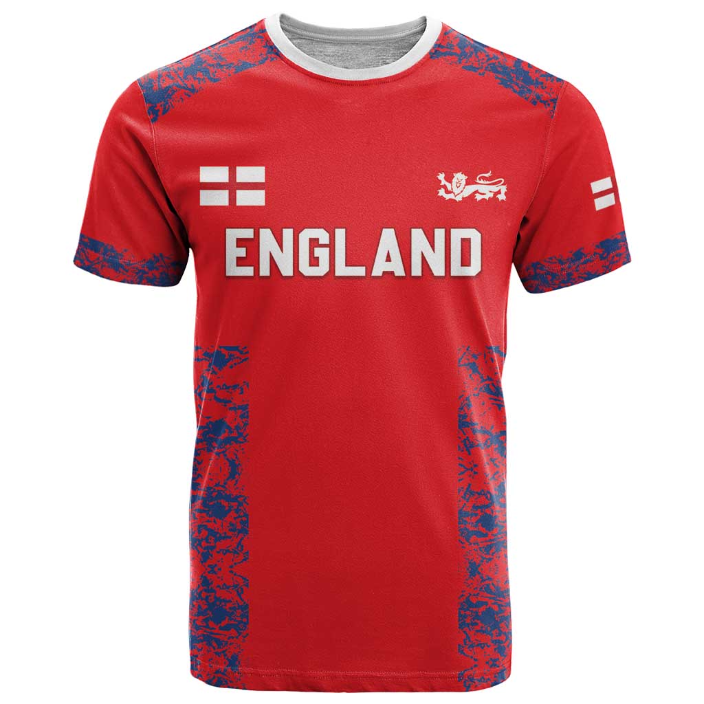 Custom England Cricket T-Shirt Go Three Lions Simple Style Graphic Tee