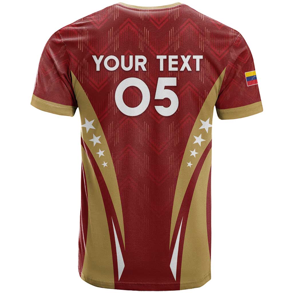 Custom Venezuela Football T-Shirt Go Champions Graphic Tee