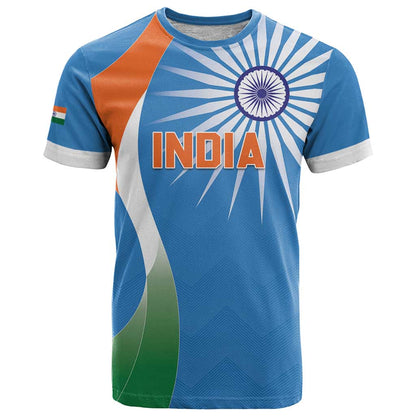 Custom India Cricket T-Shirt Sporty Style Graphic Tee