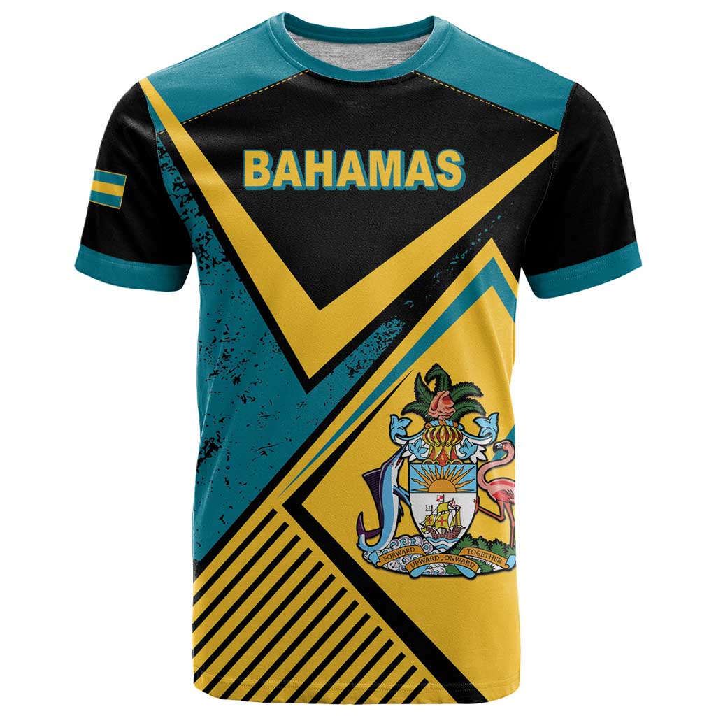 Personalized Bahamas T-Shirt Coat Of Arms Unique Style Graphic Tee