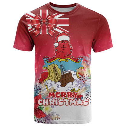 Bermuda Christmas T-Shirt Coquette Bow Xmas Vibe Graphic Tee