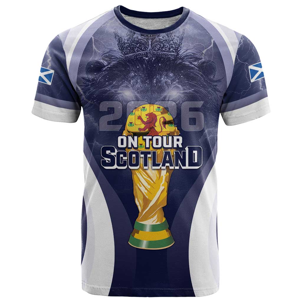 Custom Scotland Football 2026 T-Shirt Scotland On Tour Trophy Style Graphic Tee