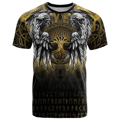 Personalized Cornwall Celtic Chough T-Shirt With Tree Of Life Graphic Tee