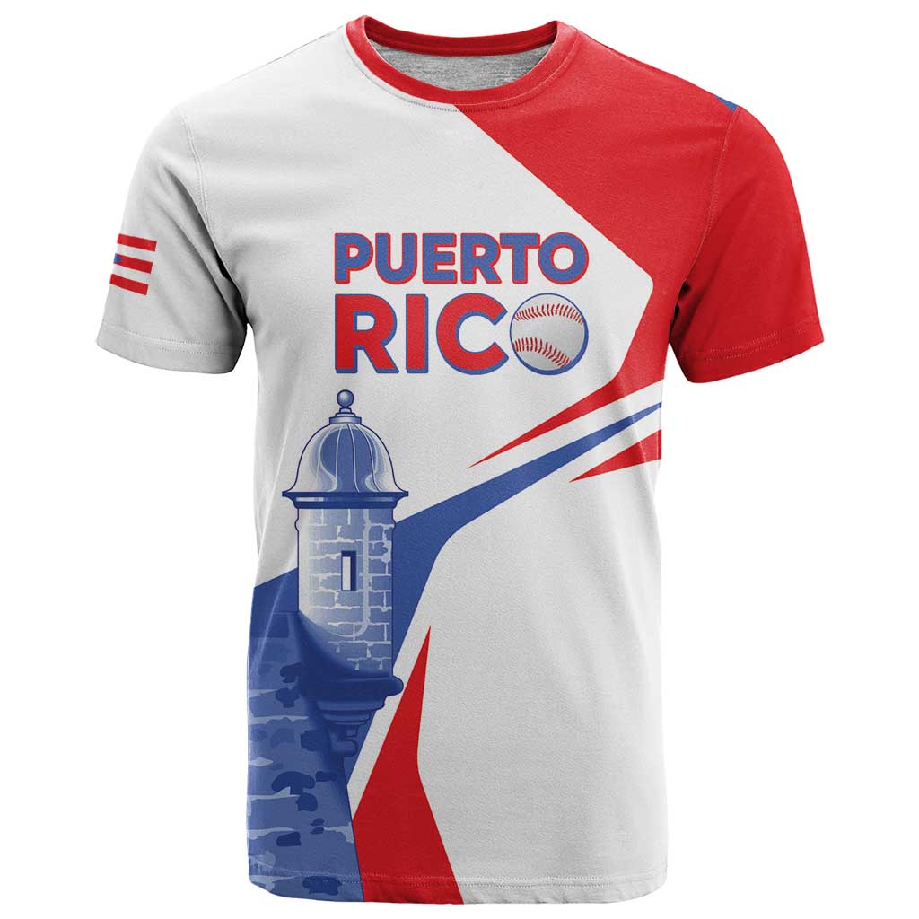 Puerto Rico Baseball Custom T-Shirt El Morro Sporty Style Graphic Tee