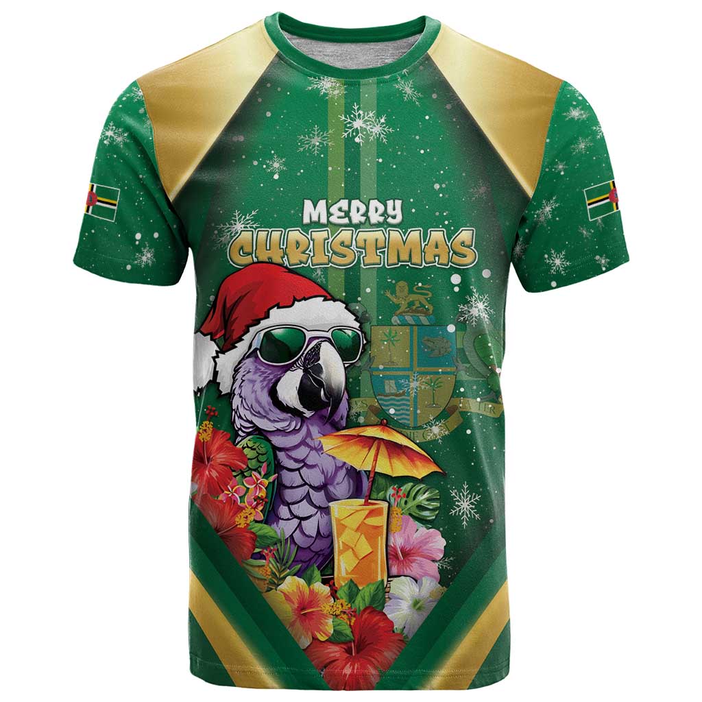 Dominica Christmas T-Shirt Funny Santa Sisserou Parrot Graphic Tee