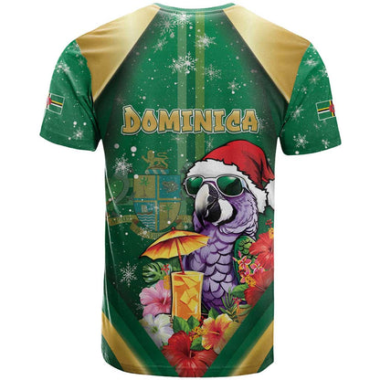 Dominica Christmas T-Shirt Funny Santa Sisserou Parrot Graphic Tee