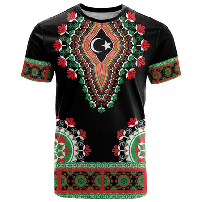 Libya Barbary Lion T-Shirt Dashiki Simple Style Graphic Tee