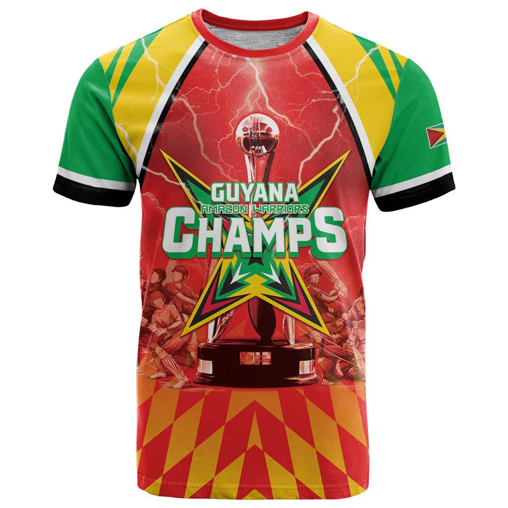 Custom Guyana Cricket T-Shirt Amazon Warriors Glorious Victory Graphic Tee