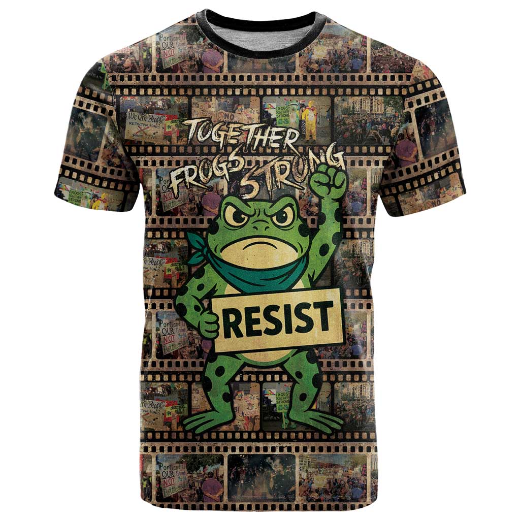 Resist Frog T-Shirt Protest Free Portland Graphic Tee