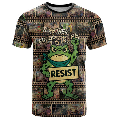 Resist Frog T-Shirt Protest Free Portland Graphic Tee