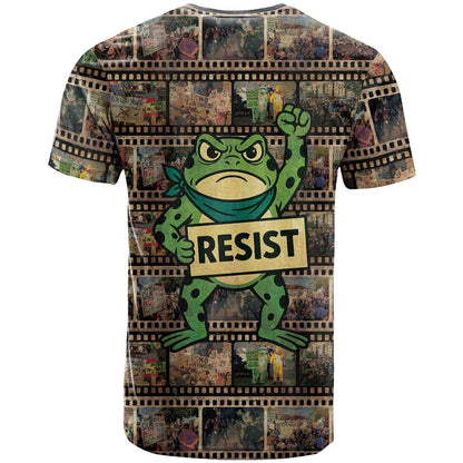 Resist Frog T-Shirt Protest Free Portland Graphic Tee