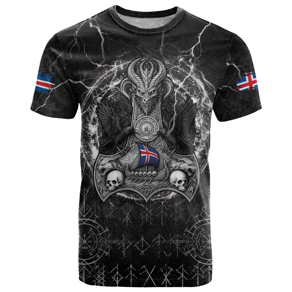 Personalized Iceland Viking T-Shirt Odin's Raven Legacy Graphic Tee
