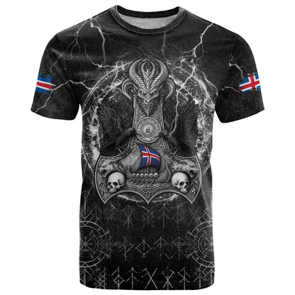 Personalized Iceland Viking T-Shirt Odin's Raven Legacy Graphic Tee