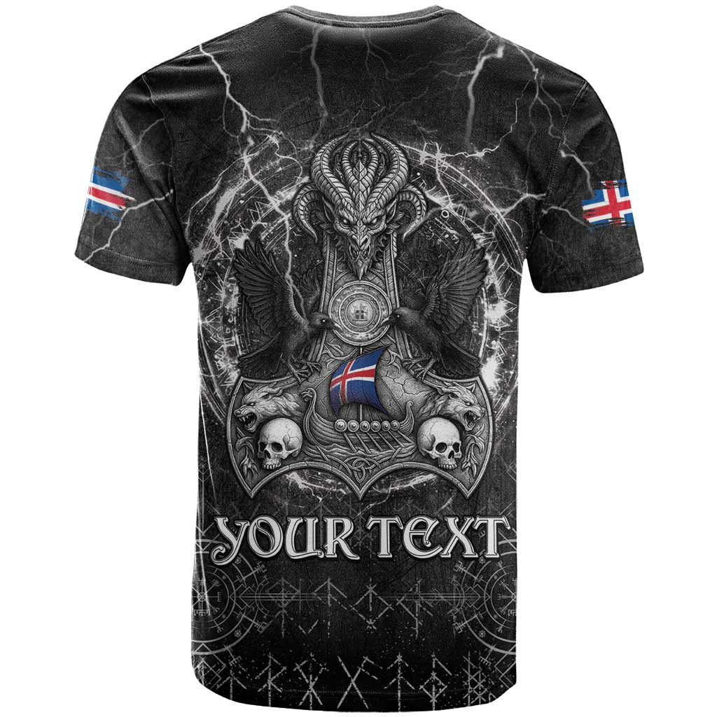 Personalized Iceland Viking T-Shirt Odin's Raven Legacy Graphic Tee
