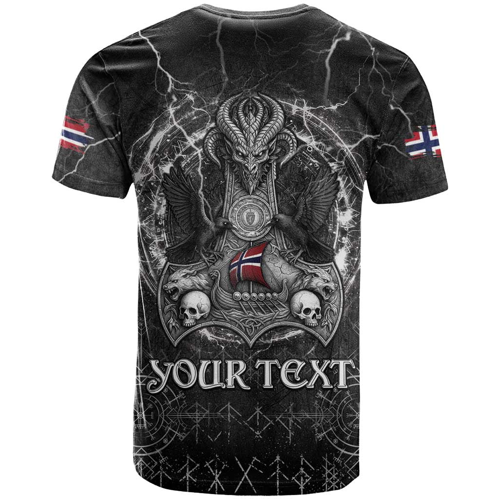 Personalized Norway Viking T-Shirt Odin's Raven Legacy Graphic Tee