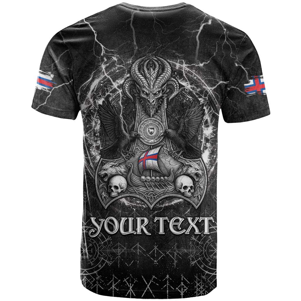 Personalized Faroe Islands Viking T-Shirt Odin's Raven Legacy Graphic Tee