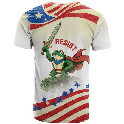Hands Off Portland T-Shirt Resist Frog Graphic Tee