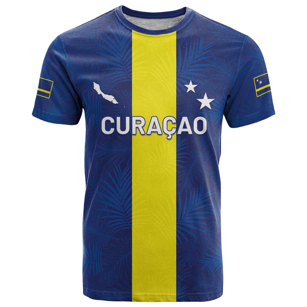 Custom Curacao Football T-Shirt Go Champions Flag Style Graphic Tee