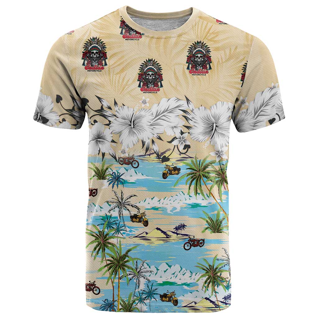 Indian Legendary Motorcycle T-Shirt Tropical Style Graphic Tee