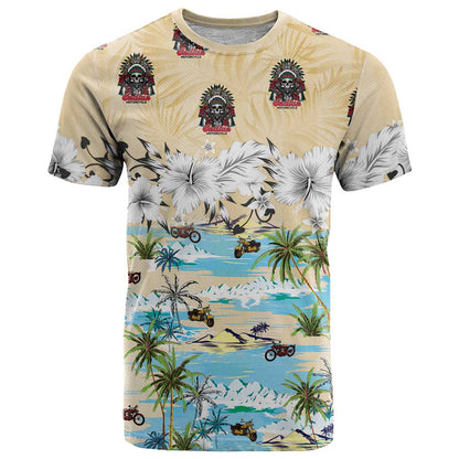 Indian Legendary Motorcycle T-Shirt Tropical Style Graphic Tee