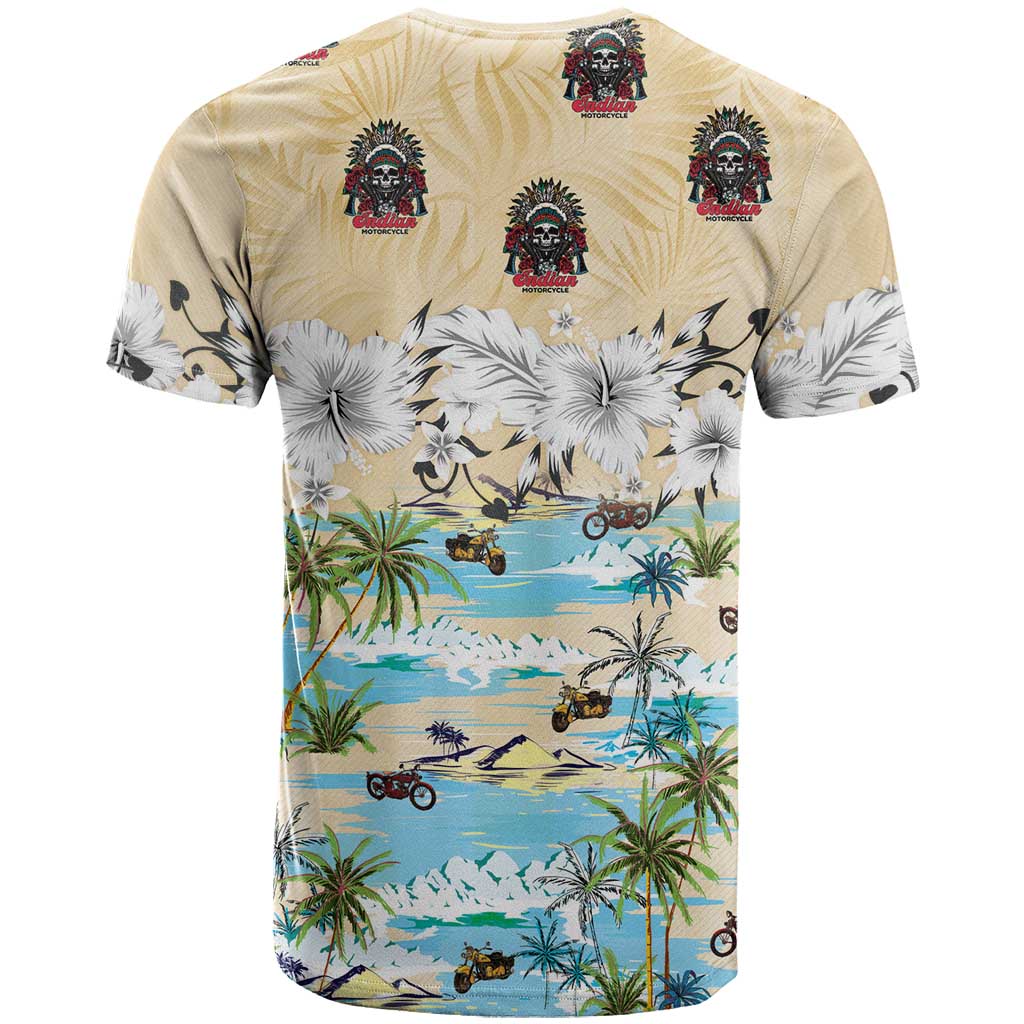 Indian Legendary Motorcycle T-Shirt Tropical Style Graphic Tee
