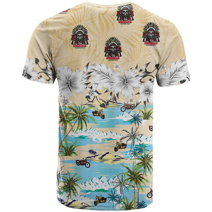 Indian Legendary Motorcycle T-Shirt Tropical Style Graphic Tee