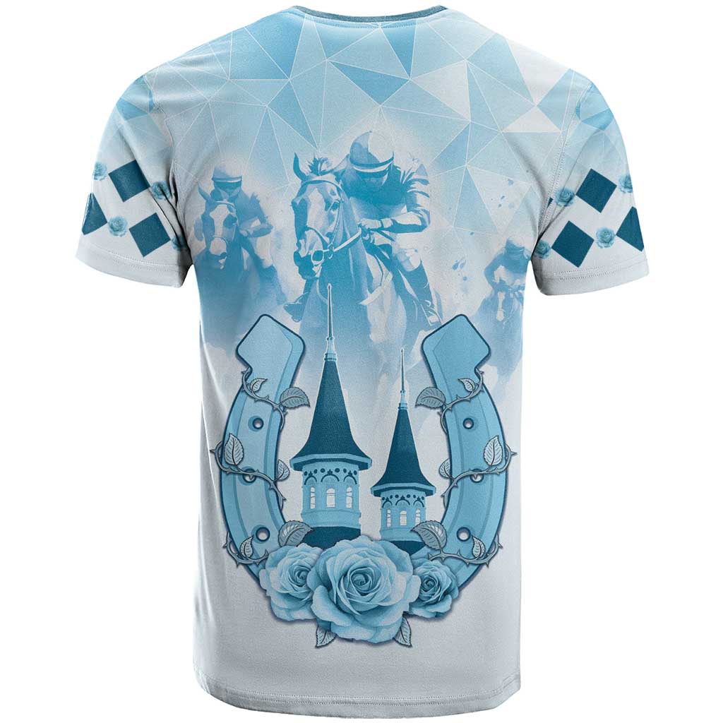 Kentucky Horse Racing T-Shirt 151st Anniversary Blue Version Graphic Tee