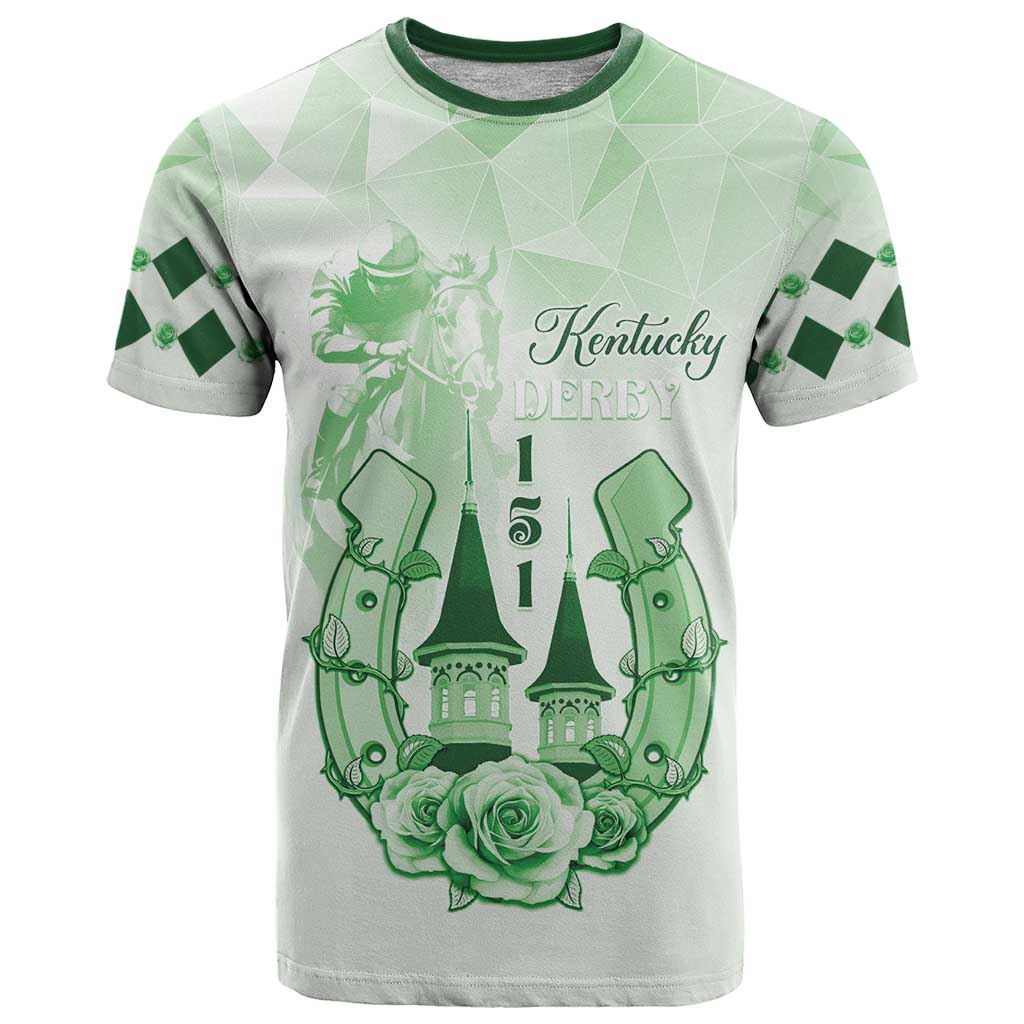 Kentucky Horse Racing T-Shirt 151st Anniversary Green Version Graphic Tee